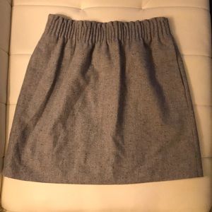 J. Crew Factory Sidewalk Skirt in Flecked Wool
